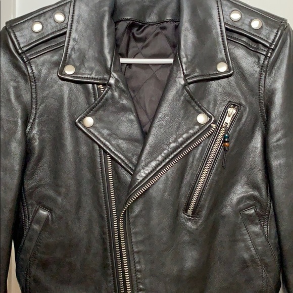 BLK DNM Leather Motorcycle Jacket - Picture 4 of 5